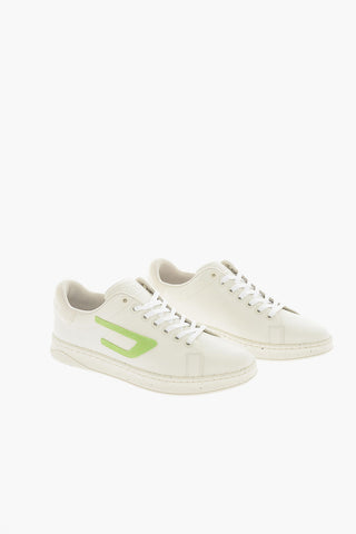 Suede D Logo S-ATHENE Low-Top Sneakers with Paint Sole