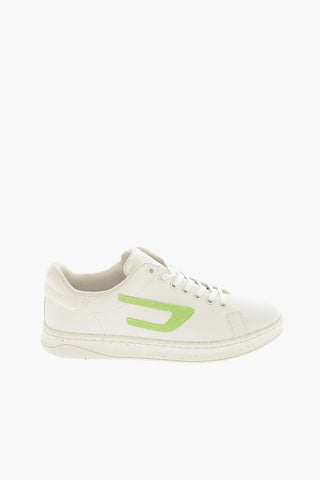 Suede D Logo S-ATHENE Low-Top Sneakers with Paint Sole