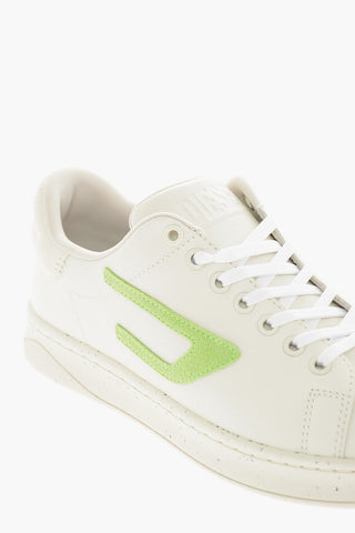 Suede D Logo S-ATHENE Low-Top Sneakers with Paint Sole