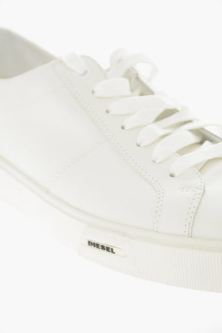 Solid Color Leather S-MYDORI LC Low-Top Sneakers