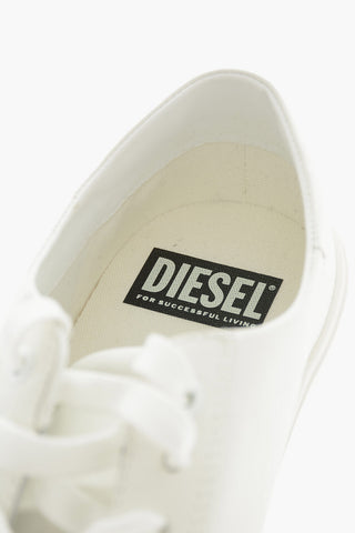 Solid Color Leather S-MYDORI LC Low-Top Sneakers