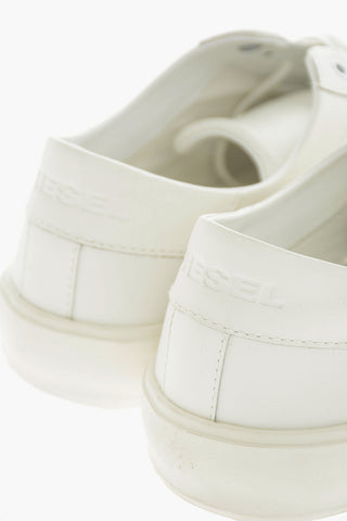 Solid Color Leather S-MYDORI LC Low-Top Sneakers