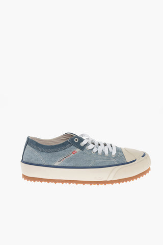 Track Sole Denim S-PRINCIPIA Low Top Snekers 4cm