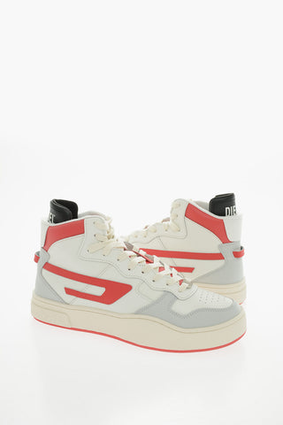 Sneakers Alte S-UKIYO in Pelle con Logo Patch D a Contrasto