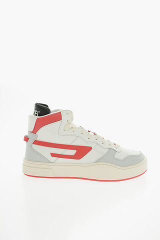 Sneakers Alte S-UKIYO in Pelle con Logo Patch D a Contrasto
