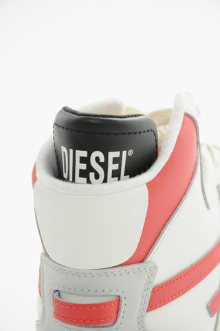 Sneakers Alte S-UKIYO in Pelle con Logo Patch D a Contrasto