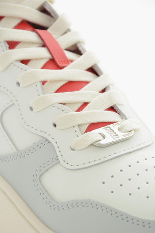 Sneakers Alte S-UKIYO in Pelle con Logo Patch D a Contrasto