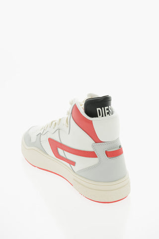 Sneakers Alte S-UKIYO in Pelle con Logo Patch D a Contrasto