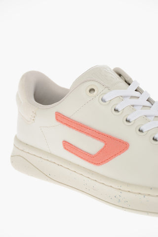 Paint Sole and Suede D-Logo ATHENE Low-Top Sneakers