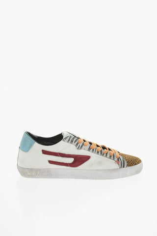 Sneakers Basse S-LEROJI in Suede e Pelle con Dettagli Animalier