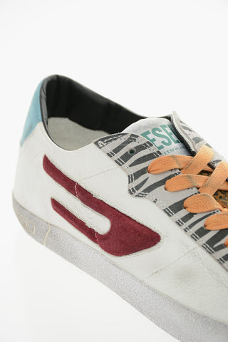 Sneakers Basse S-LEROJI in Suede e Pelle con Dettagli Animalier