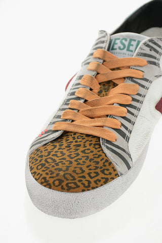 Sneakers Basse S-LEROJI in Suede e Pelle con Dettagli Animalier
