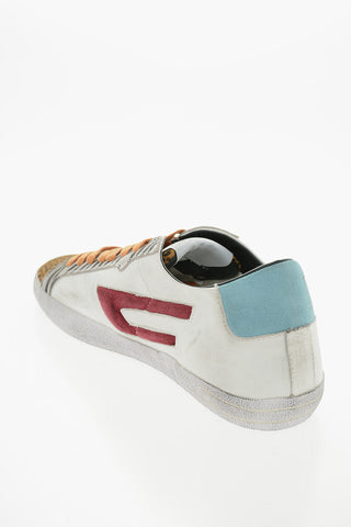 Sneakers Basse S-LEROJI in Suede e Pelle con Dettagli Animalier