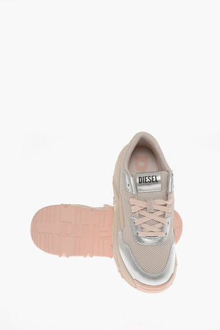 Metallic Details Mesh and Suede S-HERBY LC Sneakers 6cm