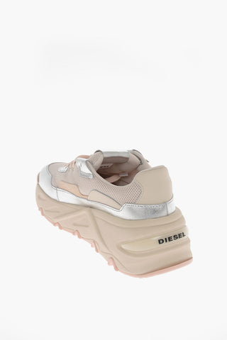 Metallic Details Mesh and Suede S-HERBY LC Sneakers 6cm