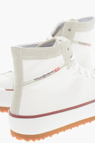 Sneakers Basse S-PRINCIPIA in Canvas e Suede con Platform 4,5cm