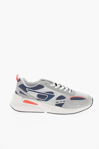 Contrasting Sole Two-Tone Mesh and Leather S-SERENDIPITY SPORT Low-Top Sneakers