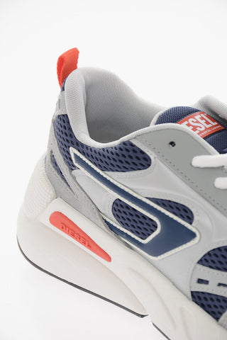 Contrasting Sole Two-Tone Mesh and Leather S-SERENDIPITY SPORT Low-Top Sneakers