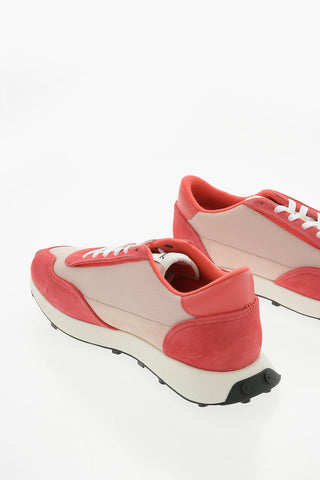 Sneakers Basse S-RACER LC in Mesh e Suede con Logo D