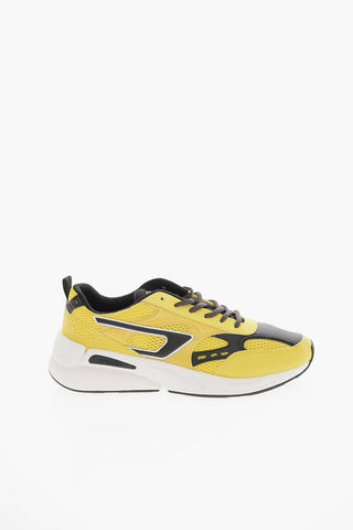 Contrasting Sole Two-Tone Mesh and Faux Leather S-SERENDIPITY SPORT Low-Top Sneakers 