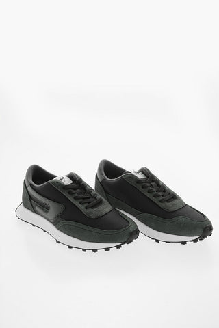 Meash and Suede S-RACER LC Low-Top Sneakers with D-Logo