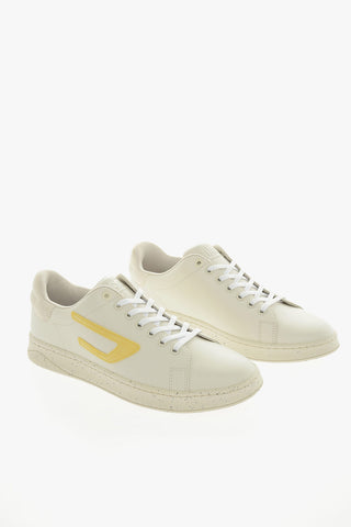 Leather S-ATHENE Low-Top Sneakers with Paint Sole