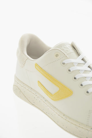 Leather S-ATHENE Low-Top Sneakers with Paint Sole