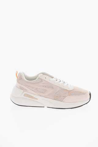 Contrasting Sole Two-Tone Mesh and Faux Leather S-SERENDIPITY SPORT Low-Top Sneakers
