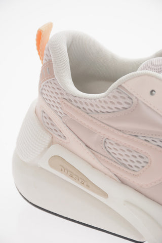 Contrasting Sole Two-Tone Mesh and Faux Leather S-SERENDIPITY SPORT Low-Top Sneakers