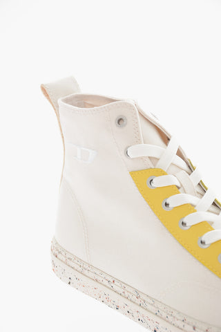 Sneakers Alte S-ATHOS in Cotone e Pelle con Suola Paint