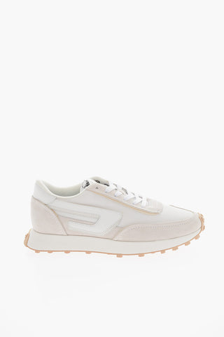 Sneakers Basse S-RACER LC Tono Su Tono in Mesh e Suede con Patch D