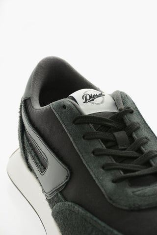 Meash and Suede S-RACER LC Low-Top Sneakers with D-Logo