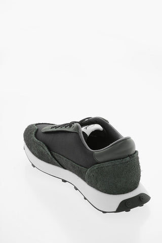 Meash and Suede S-RACER LC Low-Top Sneakers with D-Logo