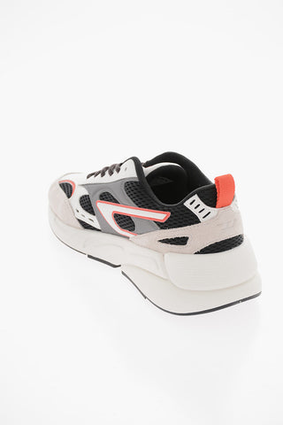 Mesh and Suede S-SERENDIPITY SPORT Low-Top Sneakers with Contrasting Trimmings
