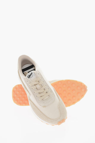 Sneakers Basse S-RACER LC Tono Su Tono in Mesh e Suede con Patch D