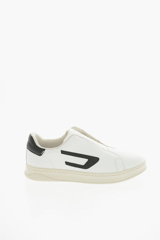 Sneakers Slip On S-ATHENE SO in Pelle con Patch D a Contrasto