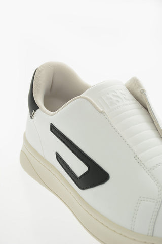 Sneakers Slip On S-ATHENE SO in Pelle con Patch D a Contrasto