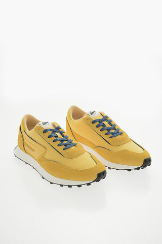 Tone- On Ton Mesh and Suede S-RACER LC Low-Top Sneakers with D-Patch