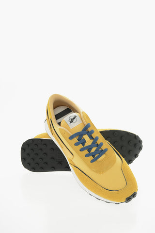 Tone- On Ton Mesh and Suede S-RACER LC Low-Top Sneakers with D-Patch