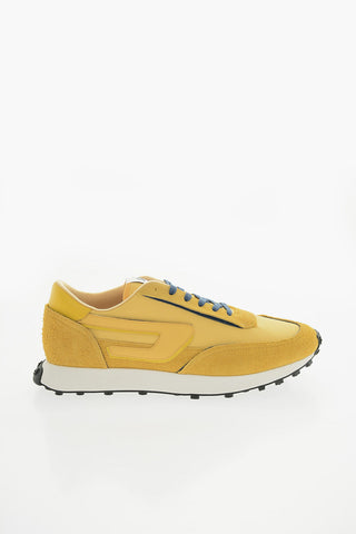 Tone- On Ton Mesh and Suede S-RACER LC Low-Top Sneakers with D-Patch