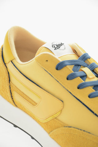 Tone- On Ton Mesh and Suede S-RACER LC Low-Top Sneakers with D-Patch