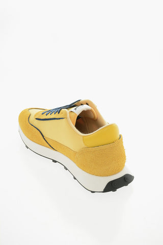 Tone- On Ton Mesh and Suede S-RACER LC Low-Top Sneakers with D-Patch