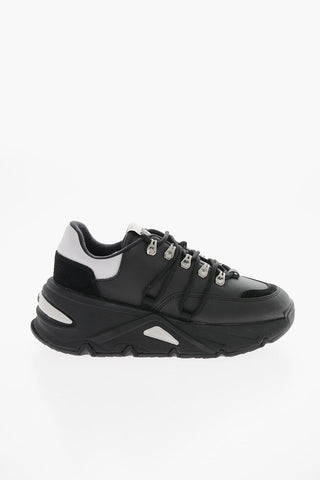 Leather S-HERBY TREK EVO Chunky Low-Top Sneakers 6cm