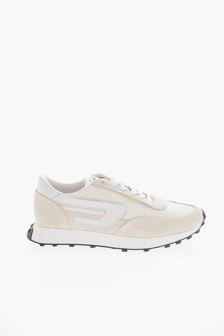 Sneakers Basse S-RACER LC Tono Su Tono in Mesh e Suede con Patch D