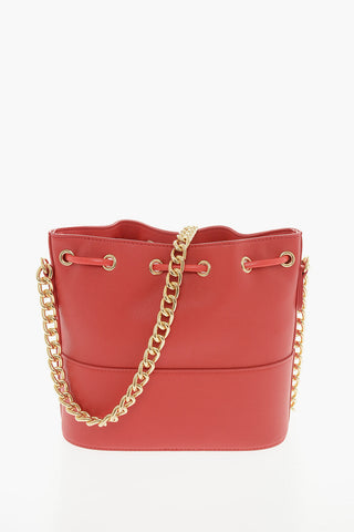 LOVE Borsa a Secchiello in Ecopelle con Logo Dorato