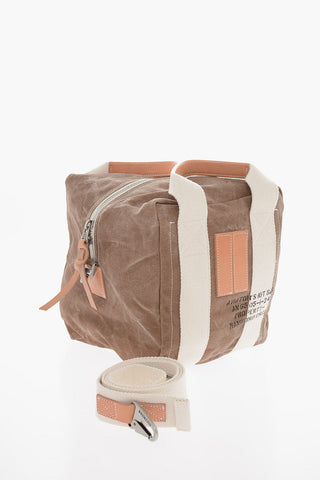 Leather Handle AVIATOR KIT BAG Canvas Handbag