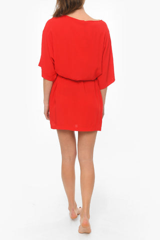 BEACHWEAR Maxi T-shirt Logata con Cinturino