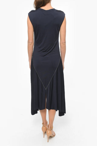 Sleeveless FLUID Jersey Maxidress