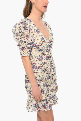 ETOILE Cotton-voile SIRENY Bodycon Dress with Ruched Detailing