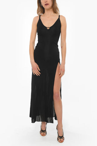 Sleeveless Long Dress with Side Slit